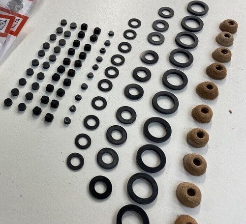 TILLEY LAMP WASHER SERVICE KIT SEALS X246A X246B RUBBER LEATHER CUP 1 - 10 LAMPS - Picture 32 of 32
