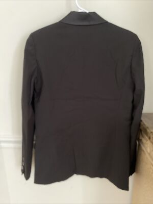 Yves Saint Laurent Black Tuxedo Blazer Uniform Made In Italy