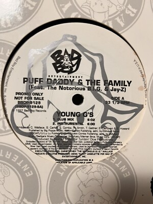 Puff Daddy - Young G's Single Bad Boy The Notorious Big Jay