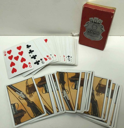 Lot 3 beaux Jeux 52 cartes à jouer Gold Cornered Piatnik 1960’s, Manuel Patience - Photo 3 sur 7