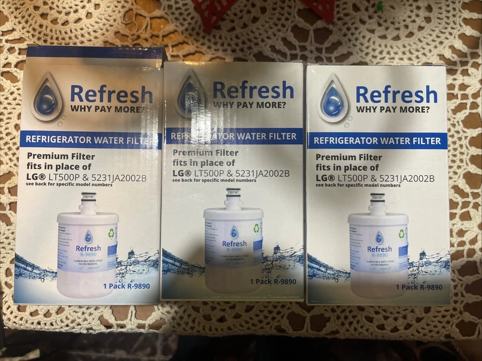 Refresh - LG LT500P & 5231JA2002B Refrigerator Water Filter Replacement LOT OF 3 - Image 2 of 4
