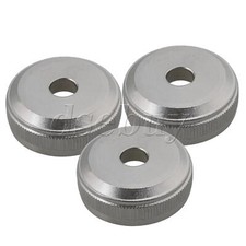 3 Pieces Silver Color Copper Trumpet Botton Valve Piston Screw Cap