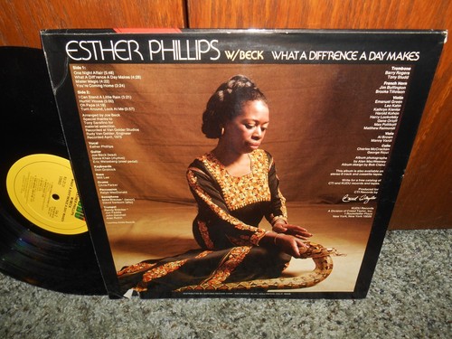 ESTHER PHILLIPS with Beck What a Difference a Day Makes LP 1975 Kudu SOUL LP - Picture 3 of 4
