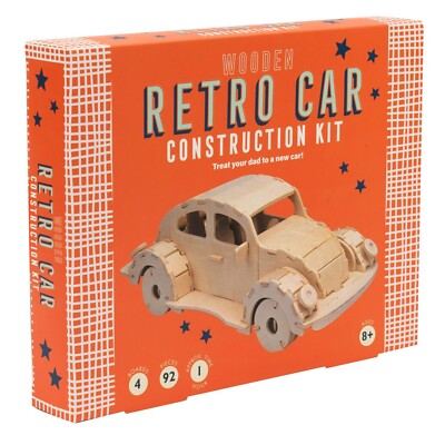 Retro-Autobausatz aus Holz, neu