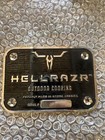 HELLRAZR Outdoor Cooking metal name brand plaque.