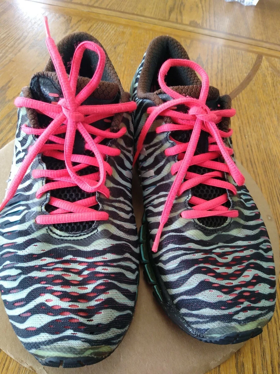 Womens asics gel top quantum 360 zebra