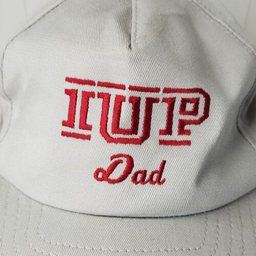 VTG IUP Dad Embroidered Hat Snapback Cap Indiana University of Pennsylvania Logo - Picture 3 of 10