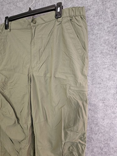 LL Bean Stowaway Pants Mens 36x30 Nylon Hiking Cargo Gorpcore Green Outdoor - Picture 5 of 8