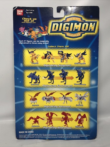 VINTAGE Digimon Digivolving Patamon BANDAI ULTRA RARE Actionfigur NEU mit Karte - Bild 2 von 10