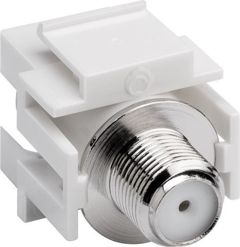 Connecteur coaxial > prise F, ; module satellite/antenne Keystone, sans profondeur de montage - Koax-St - Photo 2/7