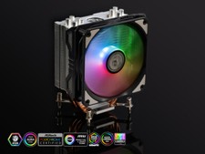 Bitspower Phantom CPU Air Cooler with 4 Heat Pipes - Silver DRGB LGA1700