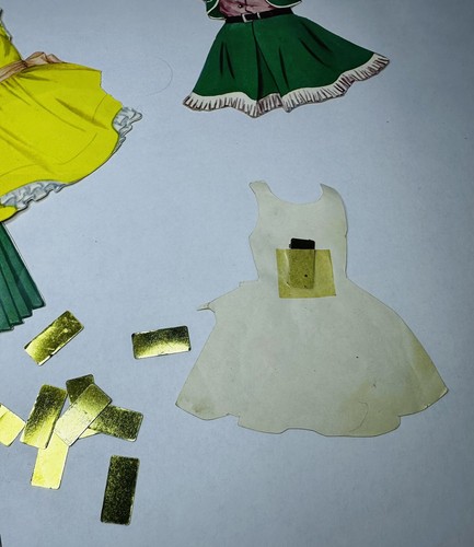 Vestido Vintage Milton Bradley Magic Mary Ann Muñeca Sujetador Magnético Caja Original - Imagen 14 de 21