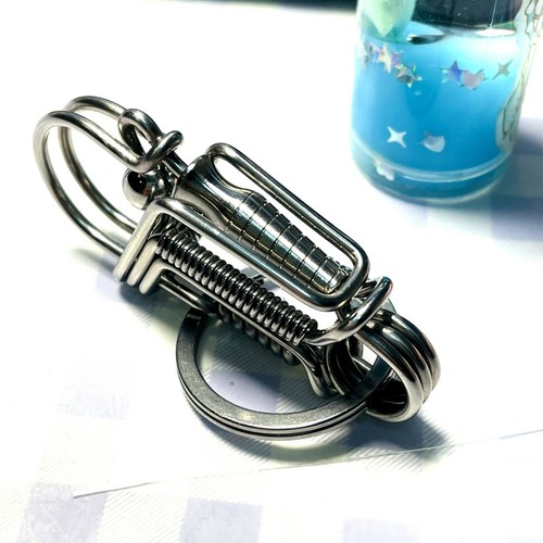 Car Keyring Keychain Steel Metal Fashion Keyfob Key Chain Ring Accessory Gift - 第 23/35 張圖片