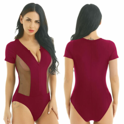 Damen Badeanzug One Piece Monokini Badeanzug Monokini Tanga Bodysuit Trikot - Bild 32 von 53