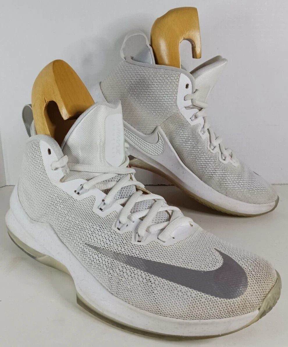 Nike Men s Air Max Infuriate Mid Shoes Cool Gray Size 8.5 2017 eBay