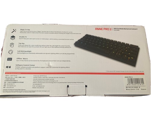 ANNE PRO 2, 60% Wired/Wireless Mechanical Keyboard - Picture 4 of 4