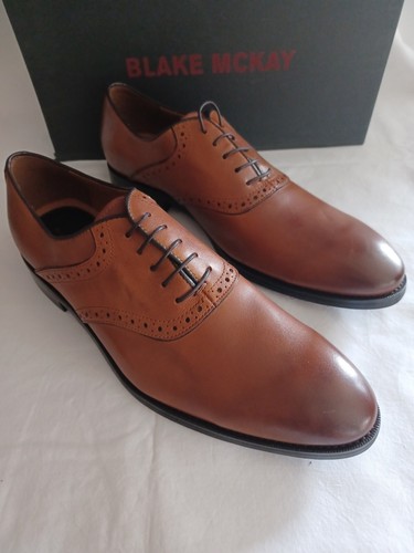 Hombres Blake Mckay Zapatos de Vestir Tostados Modelo M-Lewis Talla 11 Nuevos con Caja - Imagen 3 de 3