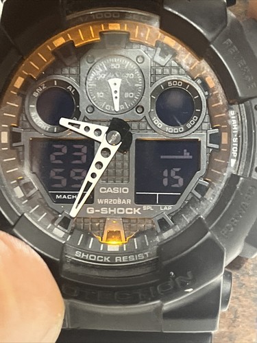 Casio G Shock Digital Watch Men Black 5081 GA-100 Alarm Timer Date New Battery - Picture 2 of 7