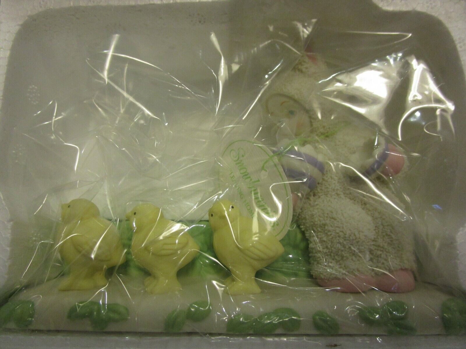 Dept 56 SNOWBABIES SNOWBUNNIES "LEAVING HOME" "EASTER Bunny Chick Egg NEW in BOX - Picture 8 of 9