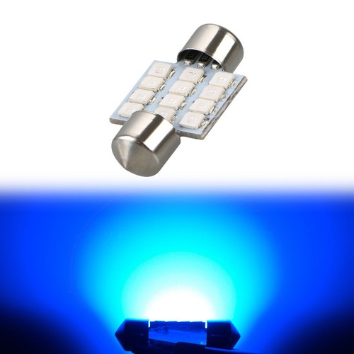 13x Pure Blue LED Bulbs For Interior Map & Dome & License Plate Light Packge Kit - Bild 4 von 12