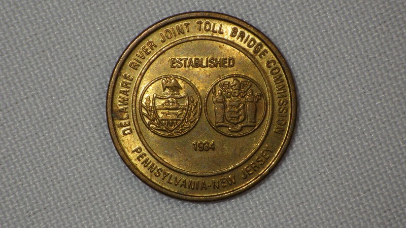 DRJTBC  Delaware River Joint Toll Bridge Commission COMMUTER TOKEN - NJ  PA