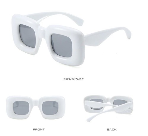 Men Women Sunglasses Oversized Fancy Miami Style Reggaetón Model Fashion Retro - Picture 20 of 22