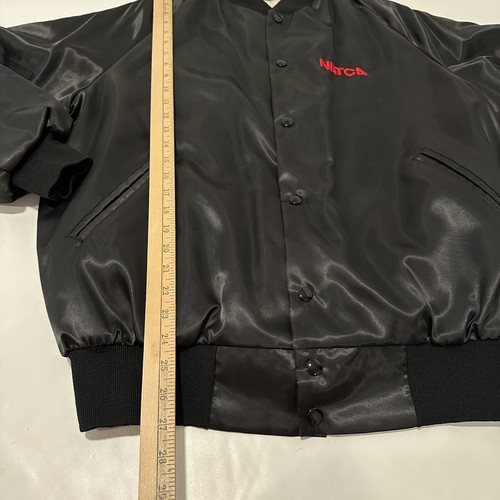 VTG 80s NATCA National Air Traffic Controller Association Sz L Satin Jacket - Picture 7 of 17