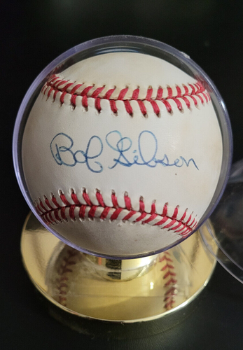 Bob Gibson In Person Autographed Baseball / St Louis Cardinals HOF Legend