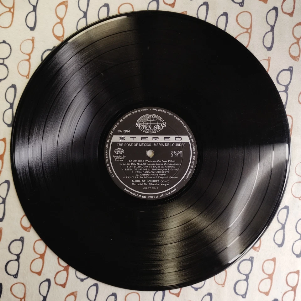 Maria de Lourdes The Rose of Mexico 1965 LP Album Japan Mariachi Stereo VG/VG Foto 4 de 4