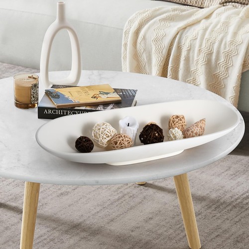 Large Decorative Long Bowl for Home Decor, Coffee Table Centerpiece, Modern H... - Bild 3 von 8