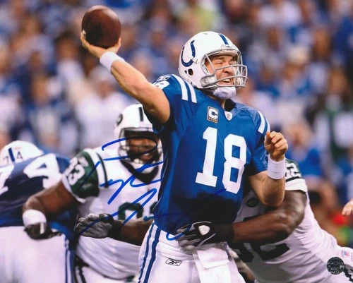 Peyton Manning Signed Autographed Indianapolis Colts 8x10 Photo withCOA/Hologram