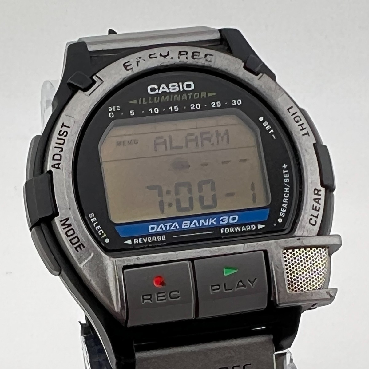 レア　CASIO　DATA BANK30　DB-V300 カシオ　ビンテージ Vintage 1998 Casio Db-v300 Digital Rec Data Bank 30 Watch