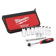 Milwaukee Tool 48-22-9001 3/8 In Drive Metric, 12 Pcs