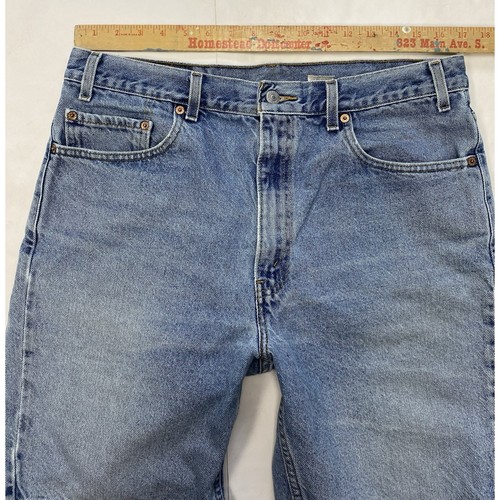 Vintage Levi’s 505 Jeansshorts 36 (34x8) helle Waschung Regular Fit - Bild 10 von 14