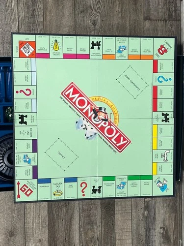 Vintage Monopoly Board Game Deluxe Edition - Complete  Parker Brothers