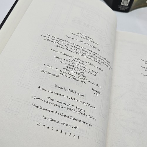 Complete Series Set ELENIUM & TAMULI Trilogy David Eddings First Edition HC DJ - Picture 14 of 21