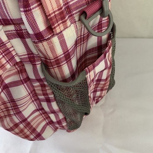 Jansport Reisetasche rosa weiß kariert Sporttasche über Nacht adrett groß - Bild 7 von 14