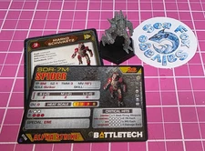 BattleTech Spider  Mech  -- Inner Sphere Support Lance + Cards