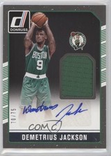 2016-17 Panini Donruss Rookie Materials Signatures /75 Demetrius Jackson Auto RC