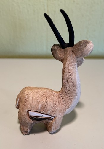 Artesania Rinconada Gazelle Figurine Uruguay Art Sculpture SIGNED - Picture 3 of 8