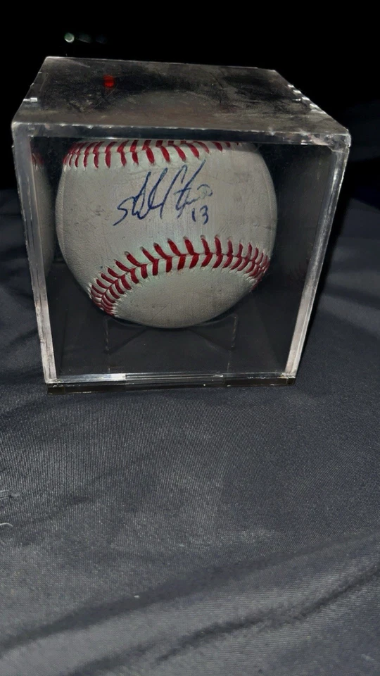 Starlin Castro Cubs Firmado Oficial MLB Béisbol Foto 2 de 2