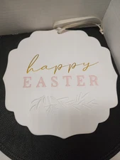 My Texas House Ceramic Happy Easter Plaque. 9.5"