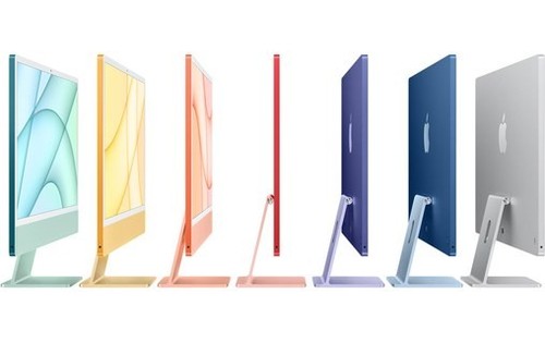 iMac 24" 2021 Core M1 8CPU 7GPU -3.2GHZ 8Go Ram 256Go SSD Silver - Qwertz (DE) - Afbeelding 4 van 4