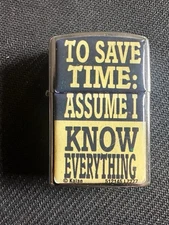 Vintage Kalan Windproof Lighter:  To Save Time: Assume I know everything