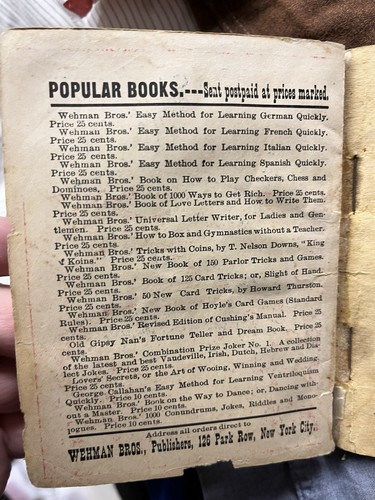 1906 NEW STAGE JOKES NO. 1 WEHMAN BROS VAUDEVILLE ETHNIC HUMOR BOOKLET NEW YORK - Picture 5 of 9