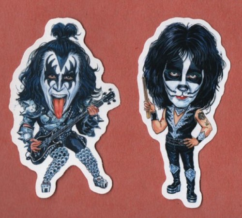 KISS STICKER 18A HARD ROCK classic GLAM shock HEAVY METAL VAN Gene Paul ACE #39 - Picture 20 of 22