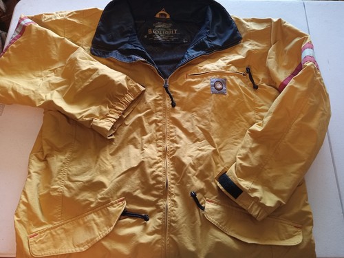 VTG Burton Biolight Delfy Yellow Snowboard Lightweight Zip Jacket Sz Large strip - Picture 20 of 22