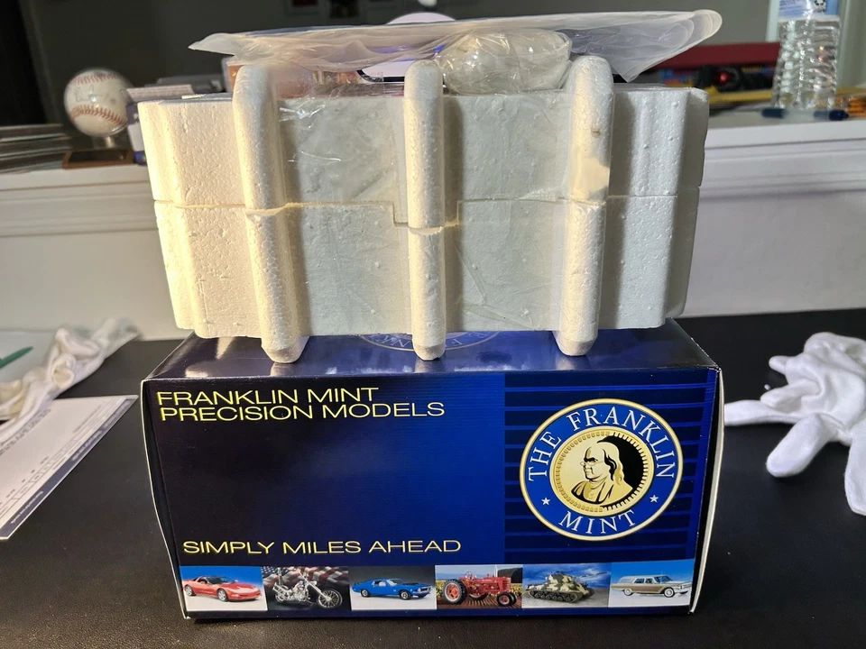 Corvette convertible Franklin Mint 1956 fibra de vidrio negro 463/5000 B11E419 Foto 4 de 4