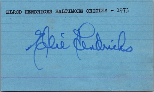 AUTO AUTOGRAPHED SIGNED INDEX CARD LOT of 24 1970'S BALTIMORE ORIOLES BOOG KELLY - Picture 11 of 24