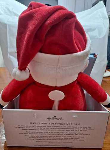 NIP Hallmark Interactive Read & Play 12" Santa Twas The Week Before Christmas - Picture 4 of 4